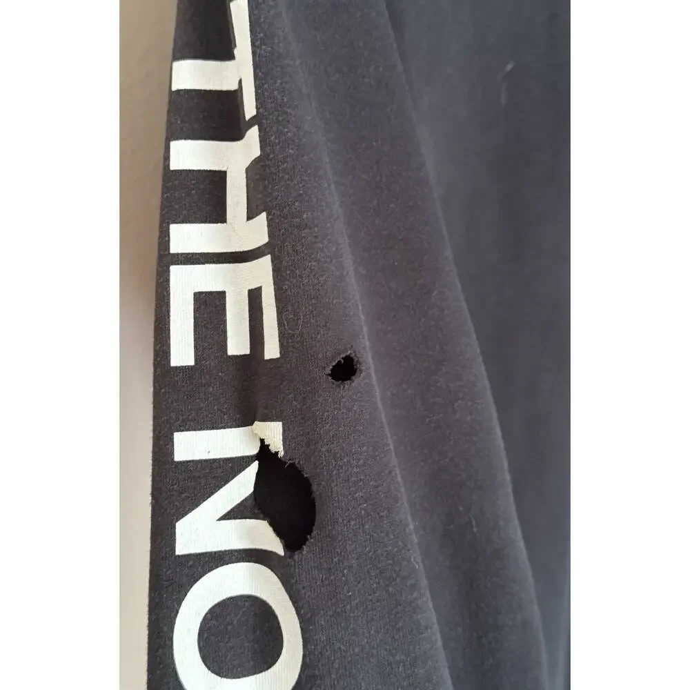 The North Face Bear Black Long Sleeve Pullover Hoodie Hooded Sweatshirt Large